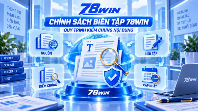 Chính Sách Biên Tập 78WIN – Quy Trình Kiểm Chứng Nội Dung