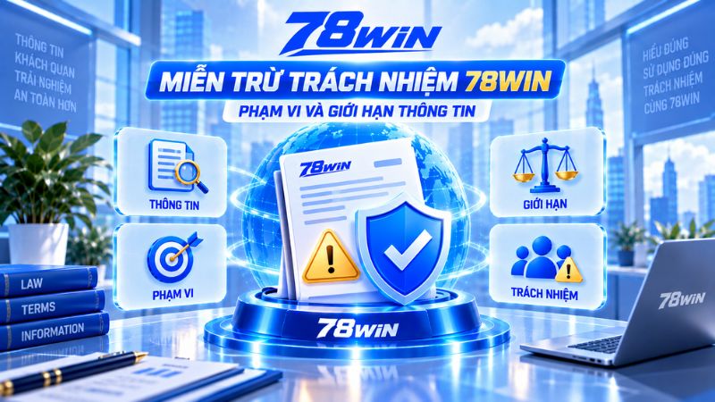 Miễn Trừ Trách Nhiệm 78WIN – Phạm Vi Và Giới Hạn Thông Tin