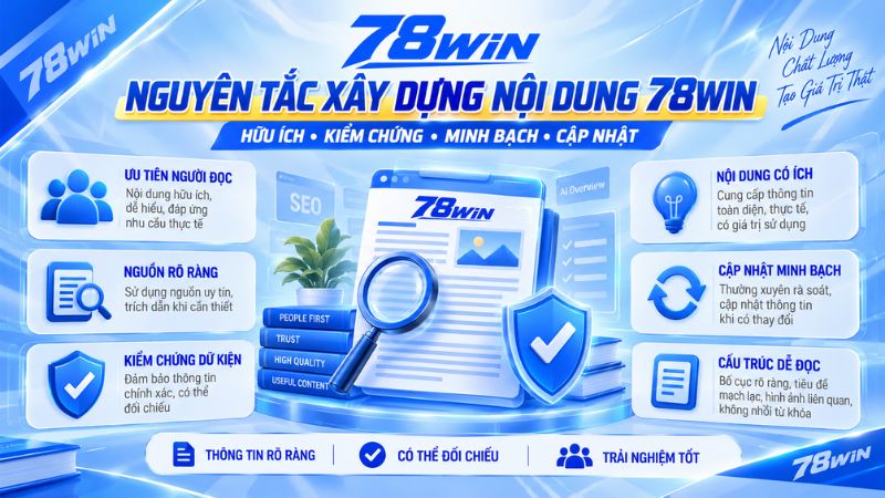 Nguyên tắc xây dựng nội dung 78WIN