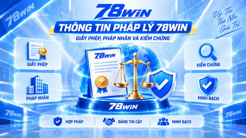 Thông Tin Pháp Lý 78WIN – Giấy Phép, Pháp Nhân Và Kiểm Chứng